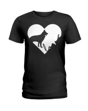 Heart Love - German Shepherd Ladies T-Shirt tile