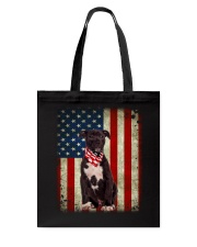 American Staffordshire Terrier - American Flag Tote Bag tile