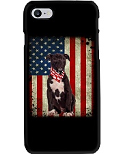 American Staffordshire Terrier - American Flag Phone Case tile