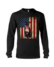 American Staffordshire Terrier - American Flag Long Sleeve Tee tile