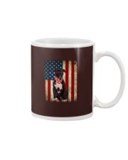American Staffordshire Terrier - American Flag Mug tile