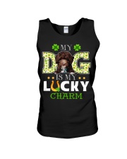 Lucky Charm - CHOCOLATE Goldendoodle Unisex Tank tile