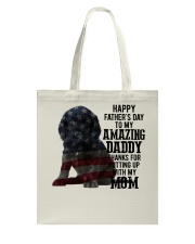 Father Day - Black Cocker Spaniel Tote Bag tile