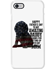 Father Day - Black Cocker Spaniel Phone Case tile