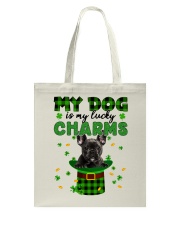 Lucky Charm - BLACK French Bulldog Tote Bag tile