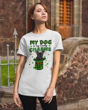 Lucky Charm - BLACK French Bulldog Classic T-Shirt apparel-classic-tshirt-lifestyle-06