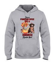 Pumpkin Girl - CHOCOLATE Havanese Hooded Sweatshirt tile