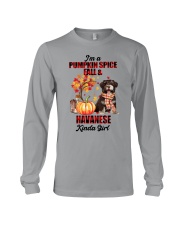 Pumpkin Girl - CHOCOLATE Havanese Long Sleeve Tee tile