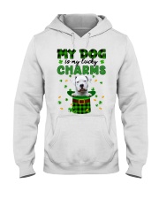 Lucky Charm - Dogo Argentino Hooded Sweatshirt tile