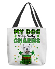 Lucky Charm - Dogo Argentino All-Over Tote tile