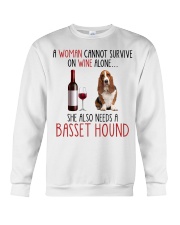 She Also Needs - Basset Hound Dog Crewneck Sweatshirt tile