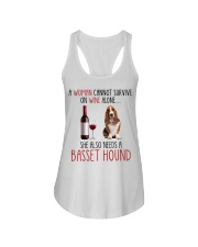 She Also Needs - Basset Hound Dog Ladies Flowy Tank tile
