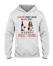She Also Needs - Basset Hound Dog Hooded Sweatshirt tile