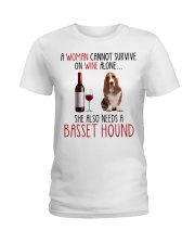 She Also Needs - Basset Hound Dog Ladies T-Shirt tile