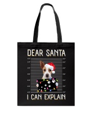 Dear Santa Rat Terrier Tote Bag tile