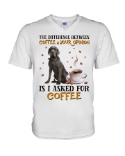 The Difference - Neapolitan Mastiff V-Neck T-Shirt tile