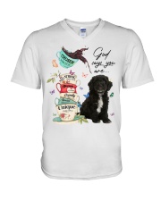 Chosen - BLACK Cockapoo V-Neck T-Shirt tile
