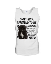 Sometimes - BLACK Shih Tzu Unisex Tank tile