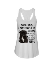 Sometimes - BLACK Shih Tzu Ladies Flowy Tank tile