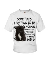 Sometimes - BLACK Shih Tzu Youth T-Shirt tile