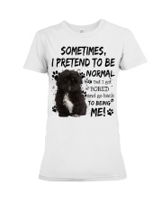 Sometimes - BLACK Shih Tzu Premium Fit Ladies Tee tile