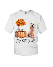 It is Fall - Bichon Frise 1 Youth T-Shirt tile