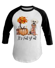 It is Fall - Bichon Frise 1 Baseball Tee tile
