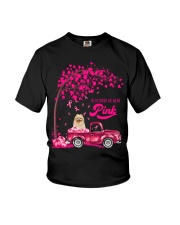 LBN October Pink Truck Pomeranian 3 Youth T-Shirt tile