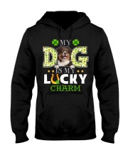 Lucky Charm - Australian Shepherd 3 Hooded Sweatshirt tile