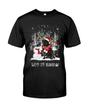 Xmas Reindeer - Pug 1 Classic T-Shirt tile
