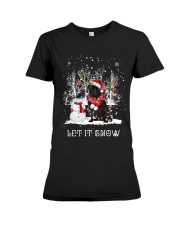 Xmas Reindeer - Pug 1 Premium Fit Ladies Tee tile