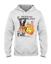 Into Fall - French Bulldog 2 Hooded Sweatshirt tile