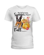Into Fall - French Bulldog 2 Ladies T-Shirt tile