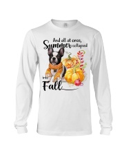 Into Fall - French Bulldog 2 Long Sleeve Tee tile