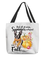 Into Fall - French Bulldog 2 All-Over Tote tile