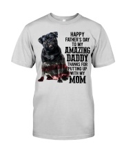 Daddy Black Pug Premium Fit Mens Tee tile