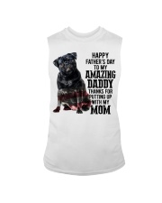 Daddy Black Pug Sleeveless Tee tile