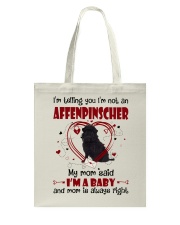 Dog Baby - Affenpinscher Tote Bag tile