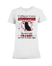 Dog Baby - Affenpinscher Premium Fit Ladies Tee tile
