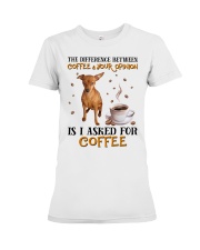 The Difference - RED Miniature Pinscher Premium Fit Ladies Tee tile