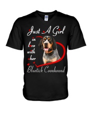 Love Her - Bluetick Coonhound V-Neck T-Shirt tile
