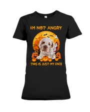 Angry - Clumber Spaniel Premium Fit Ladies Tee tile