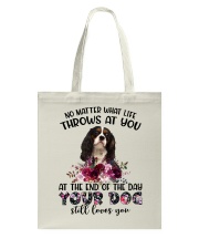 At The End - Cavalier King Charles Spaniel 3 Tote Bag tile