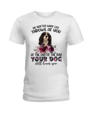 At The End - Cavalier King Charles Spaniel 3 Ladies T-Shirt tile