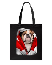Canada Flag - English Bulldog 1 Tote Bag tile
