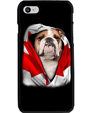 Canada Flag - English Bulldog 1 Phone Case tile