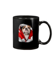 Canada Flag - English Bulldog 1 Mug tile