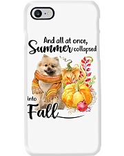 Into Fall - CREAM Keeshond Phone Case tile