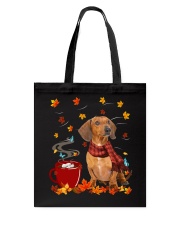 Hot Chocolate - Red Dachshund Tote Bag tile