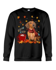 Hot Chocolate - Red Dachshund Crewneck Sweatshirt tile